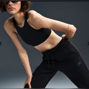 Nike Tech Women's Cotton Blend Jogger Sweatpants Black Small